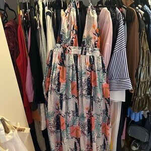 Floral Halter Maxi Dress